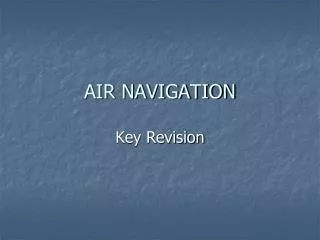 AIR NAVIGATION