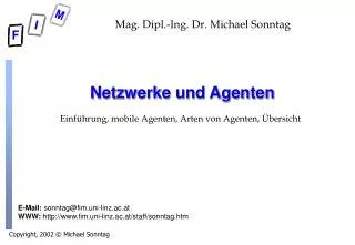 netzwerke und agenten