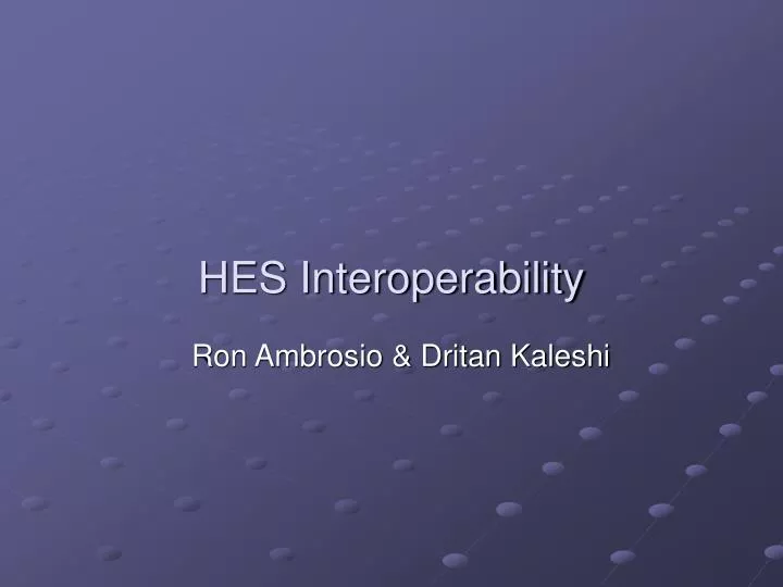 hes interoperability
