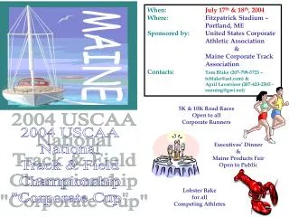 2004 USCAA National Track &amp; Field Championship &quot;Corporate Cup&quot;