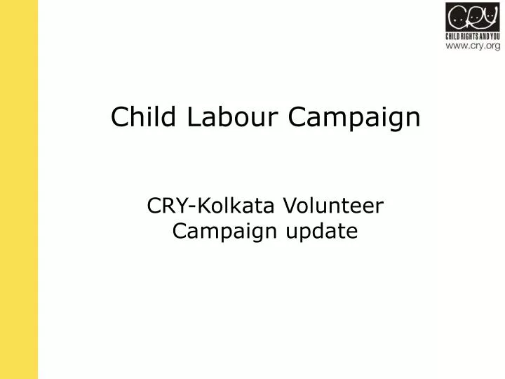 child labour campaign
