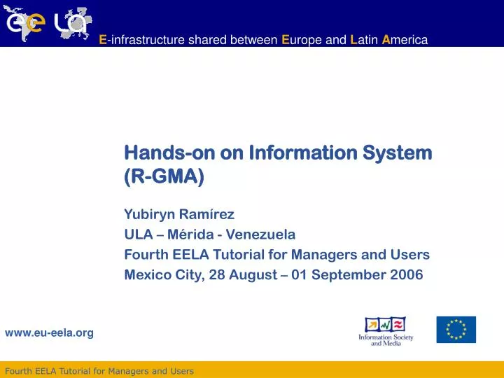 hands on on information system r gma