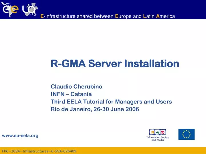 r gma server installation