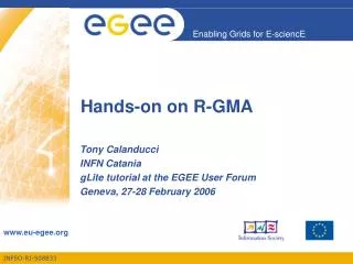 Hands-on on R-GMA