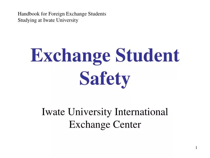 exchange student safety