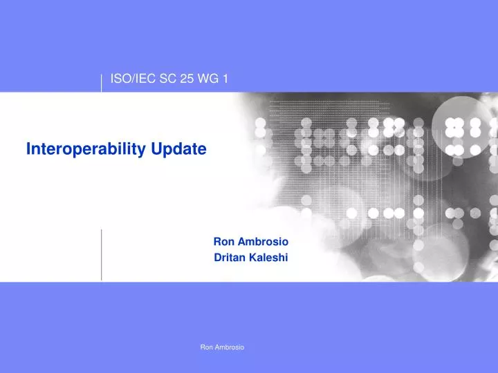 interoperability update