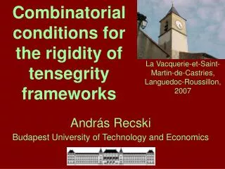 Combinatorial conditions for the rigidity of tensegrity frameworks