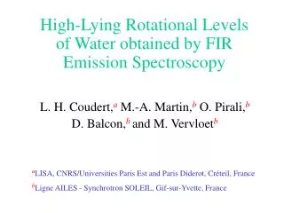 High-Lying Rotational Levels of Water obtained by FIR Emission Spectroscopy
