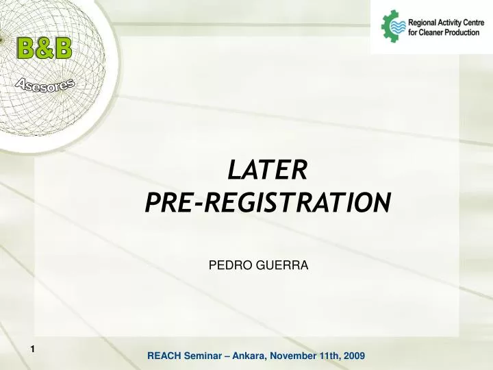 later pre registration