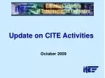 Canadian District of ITE International: Achievements and Path Forward - slide 1