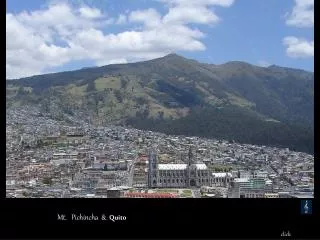 Mt. Pichincha &amp; Quito