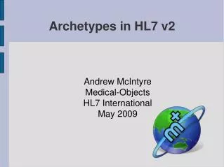 Archetypes in HL7 v2