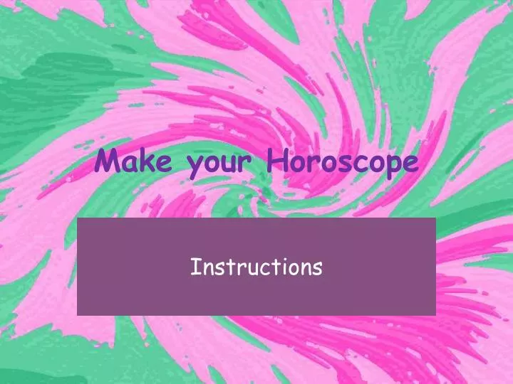 make your horoscope