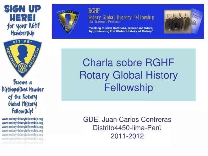 charla sobre rghf rotary global history fellowship
