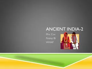 Ancient India-2