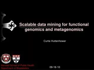 Scalable data mining for functional genomics and metagenomics