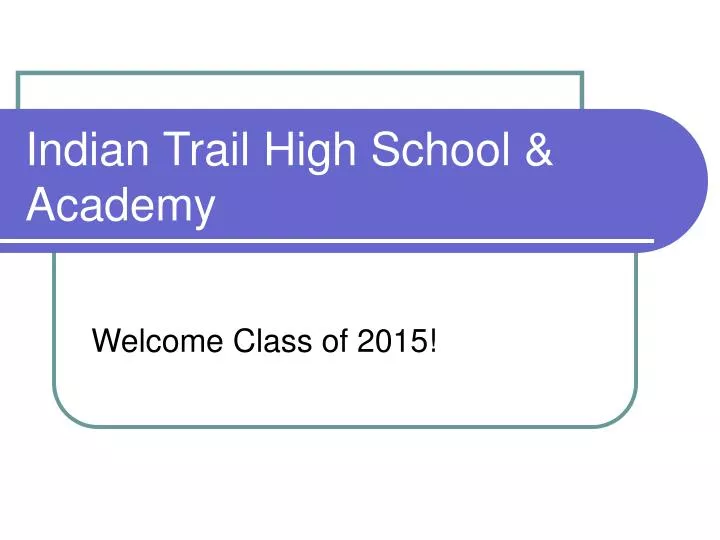 indian trail high school academy