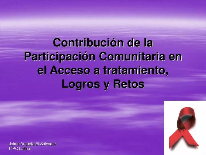 contribuci n de la participaci n comunitaria en el acceso a tratamiento logros y retos