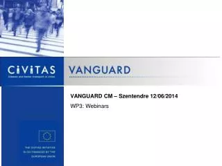 VANGUARD CM – Szentendre 12/06/2014 WP3: Webinars