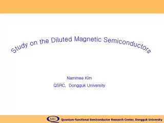 Study on the Diluted Magnetic Semiconductors