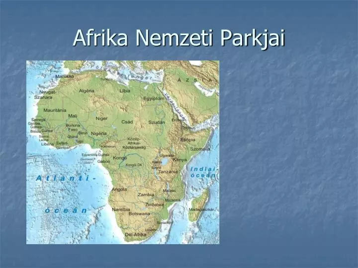 afrika nemzeti parkjai