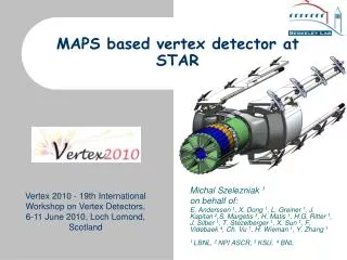 MAPS based vertex detector at STAR