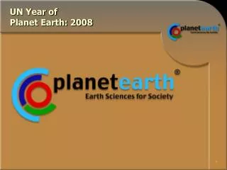 UN Year of Planet Earth: 2008