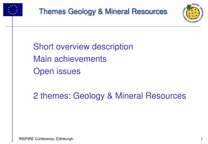 themes geology mineral resources