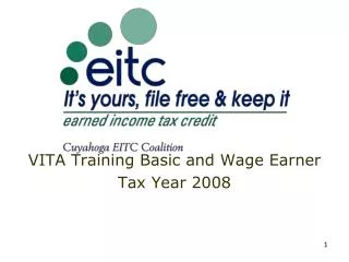 VITA Training Basic and Wage Earner Tax Year 2008