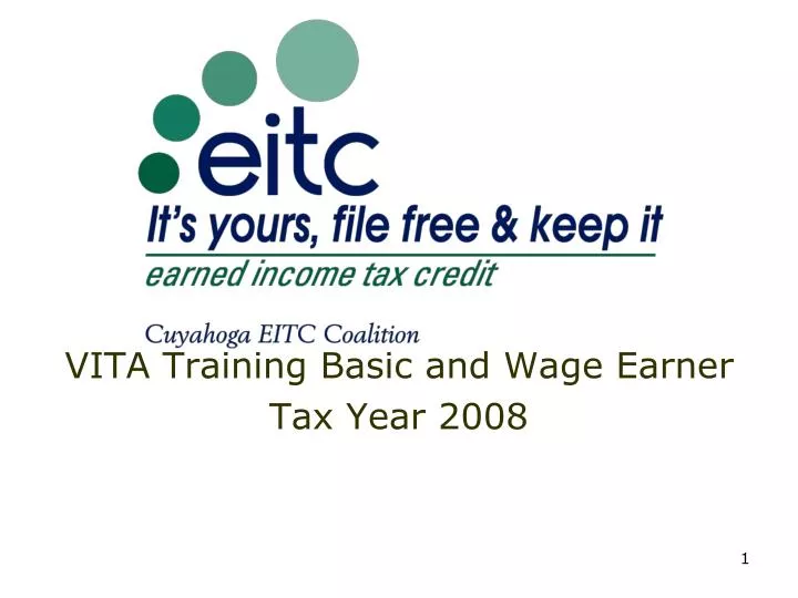 vita training basic and wage earner tax year 2008