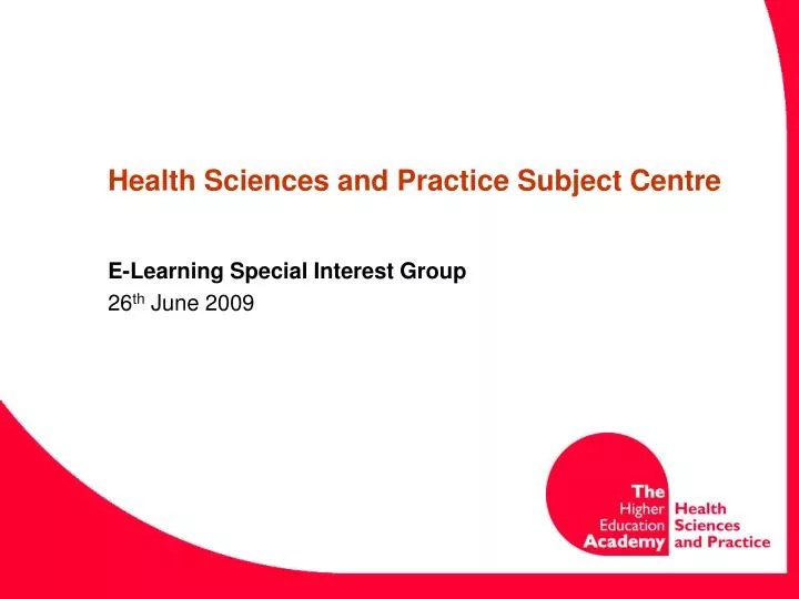 health sciences and practice subject centre