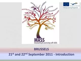 BRUSSELS 21 st and 22 nd September 2011 - Introduction