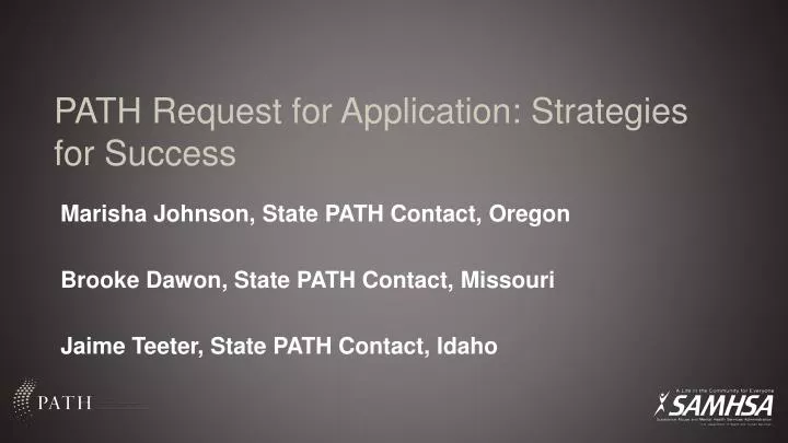 path request for application strategies for success