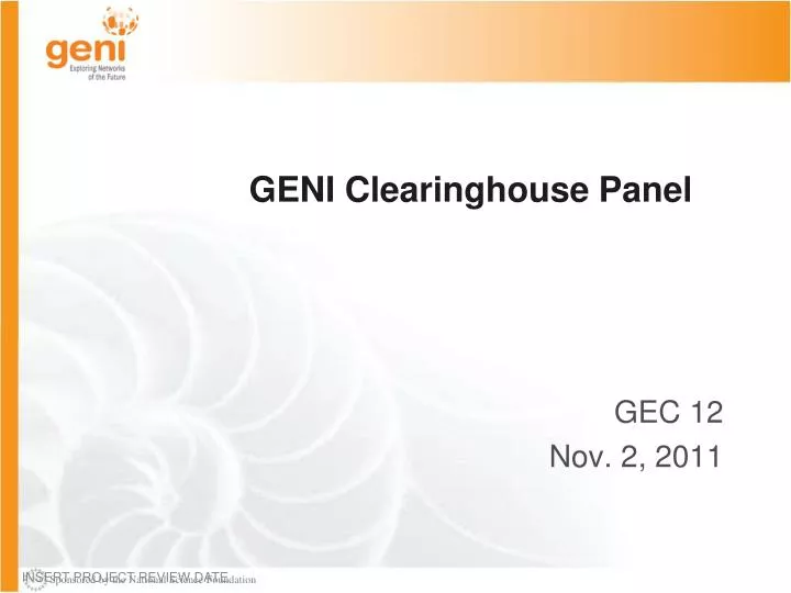 geni clearinghouse panel