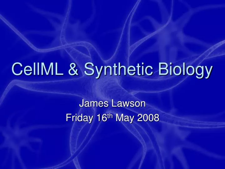 cellml synthetic biology