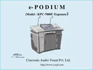 e- P O D I U M (Model : KPC-7000U Exposure )