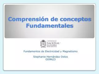 comprensi n de conceptos fundamentales