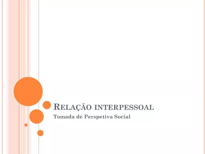 rela o interpessoal