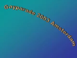Gayparade 2003 Amsterdam