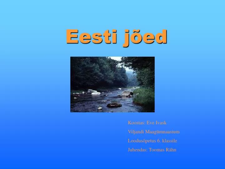eesti j ed