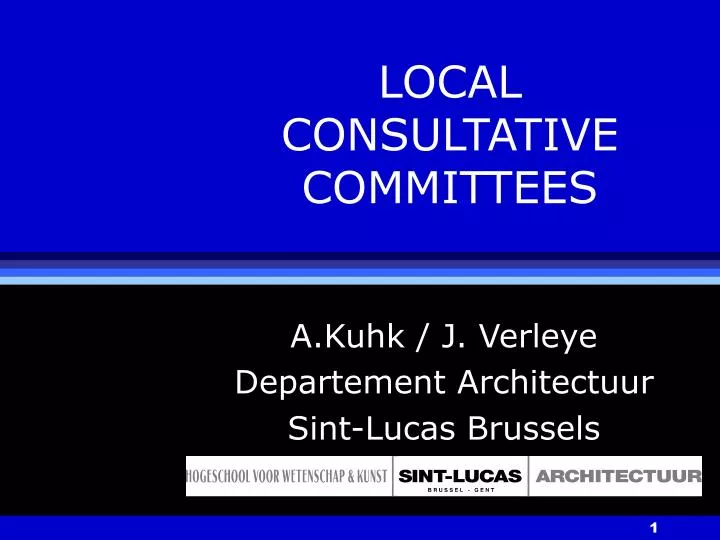 local consultative committees