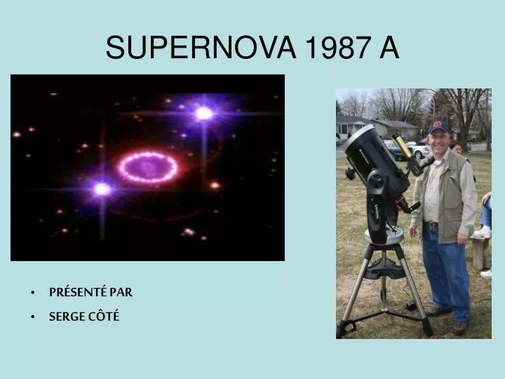 supernova 1987 a