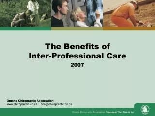 The Benefits of Inter-Professional Care 2007