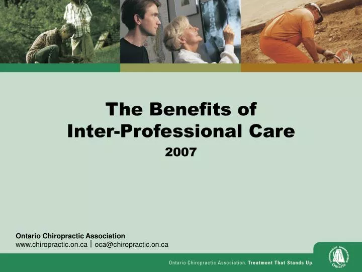 the benefits of inter professional care 2007