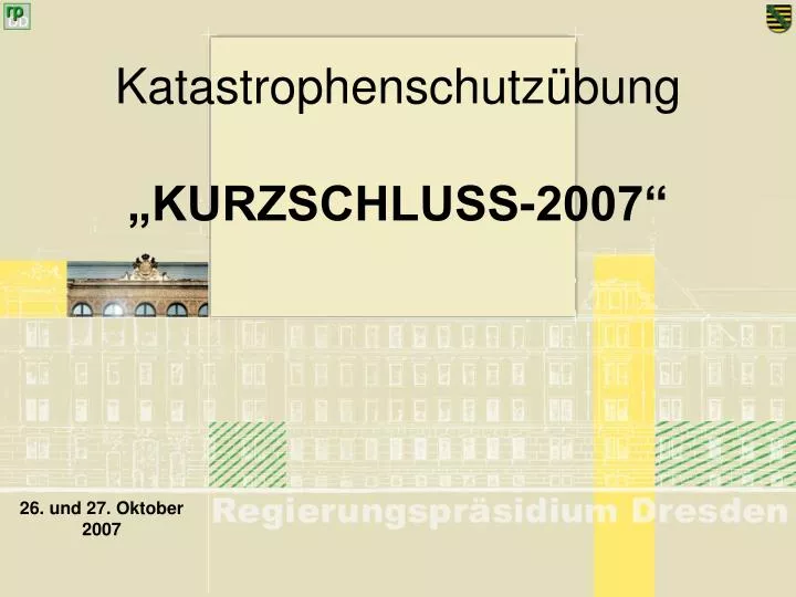 katastrophenschutz bung kurzschluss 2007