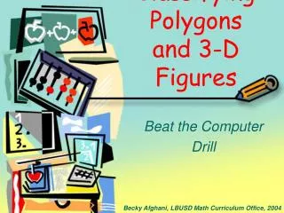 Classifying Polygons and 3-D Figures