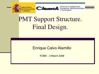 PMT Support Structure. Final Design.