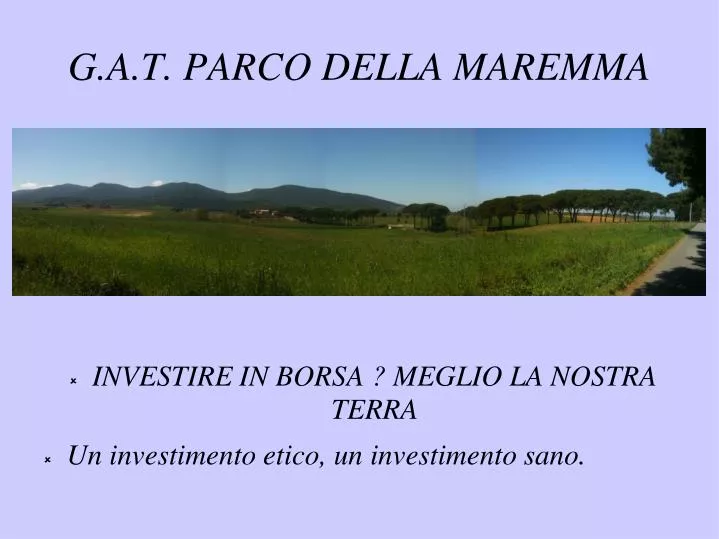 g a t parco della maremma