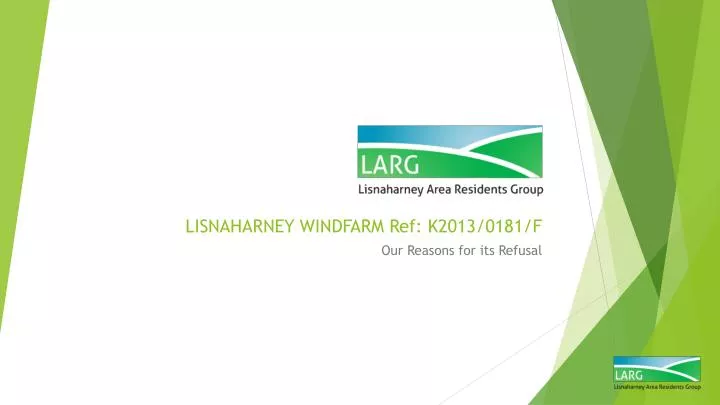 lisnaharney windfarm ref k2013 0181 f