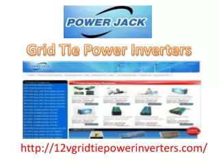 Grid Tie power Inverters